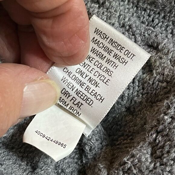 Croft&Barrow Cable Knit Color Block Sweater White M - Picture 5 of 5